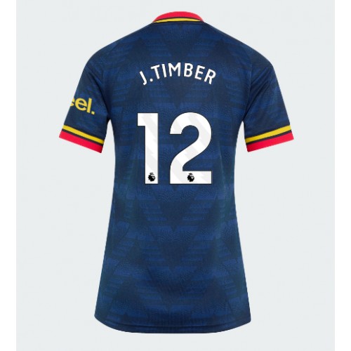 Arsenal Jurrien Timber #12 Fußballbekleidung Auswärtstrikot Damen 2026-27 Kurzarm